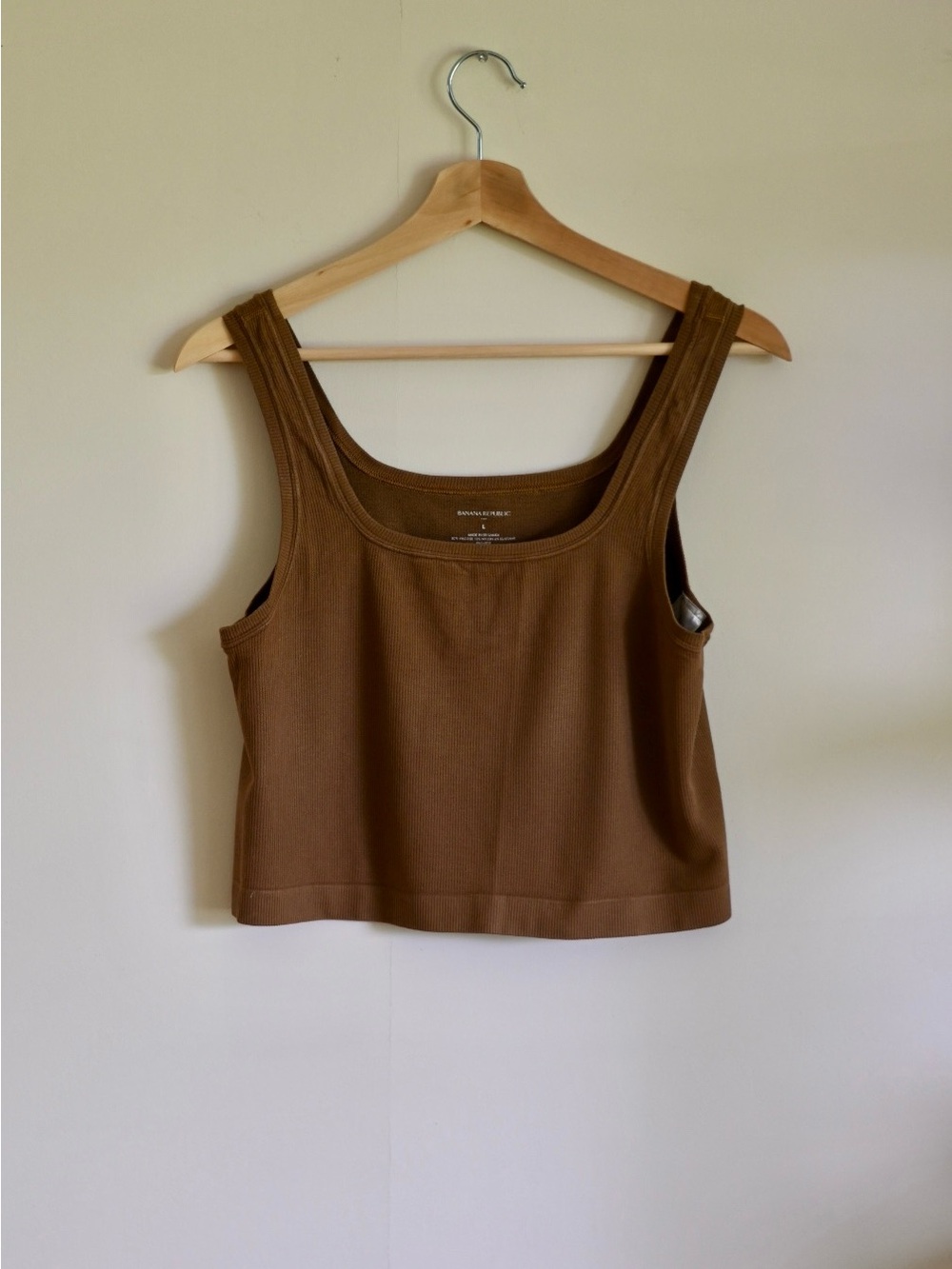 Banana Republic Ribbed Tank Top | Camel Brown | Large